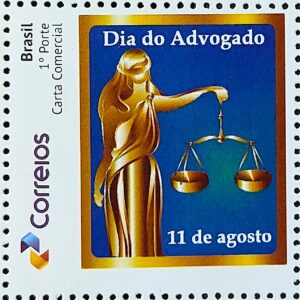 C 3386 Selo Personalizado Dia do Advogado Justica Direito