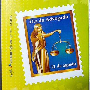 C 3386 Selo Personalizado Dia do Advogado Justica Direito Vinheta