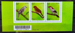 C 3691 Selo Aves Brasileiras 2017 Codigo de Barras