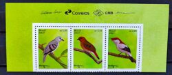 C 3691 Selo Aves Brasileiras 2017 Vinheta Correios