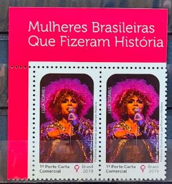 C 3833 Selo Mulheres Brasileiras Elza Soares Musica 2019 Vinheta Texto
