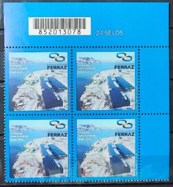 C 3880 Selo Estacao Antartica Comandante Ferraz 2020 Quadra Codigo de Barras