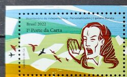 C 4062 Selo Bicentenario da Independencia Personalidades 2022 Cipriano Barata Mao