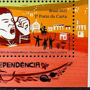 C 4065 Selo Bicentenario da Independencia Personalidades 2022 Maria Quiteria Mulher Mao