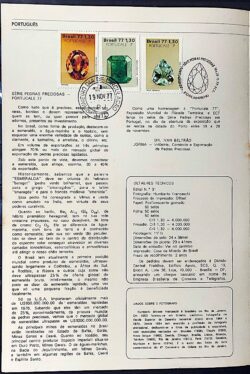 Edital 1977 31 Pedras Preciosas Economia Com Selo Interno CBC e CPD RJ