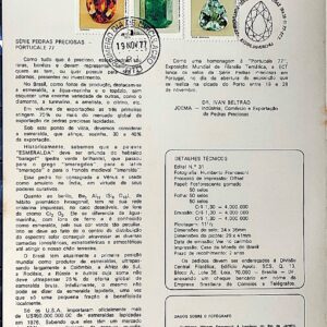 Edital 1977 31 Pedras Preciosas Economia Com Selo Interno CBC e CPD RJ