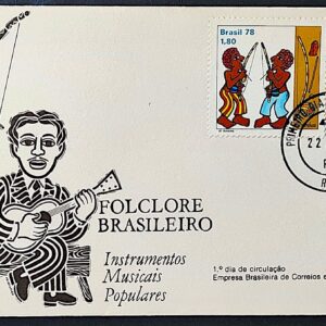 Envelope FDC 158 1978 Folclore Musica Berimbau Flauta Violao CPD RJ