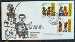Envelope FDC 158 1978 Folclore Musica Instrumento Viola Berimbau Flauta CPD SP