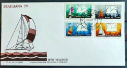 Envelope FDC 173 1979 Veleiros Brasiliana Navio CPD SP 2