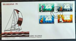 Envelope FDC 173 1979 Veleiros Brasiliana Navio CPD SP 3