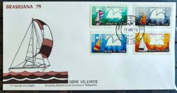 Envelope FDC 173 1979 Veleiros Brasiliana Navio CPD SP 4