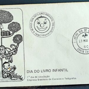 Envelope FDC 174 1979 Dia do Livro Joao Bolinha CBC e CPD SC