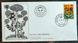 Envelope FDC 174 1979 Dia do Livro Joao Bolinha CBC e CPD SP 1