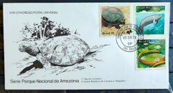 Envelope FDC 175 1979 Parque Nacional da Amazonia Tartaruga Peixe Boi CPD SP 1