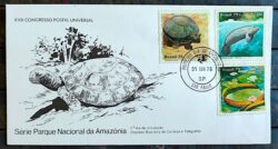 Envelope FDC 175 1979 Parque Nacional da Amazonia Tartaruga Peixe Boi CPD SP 2