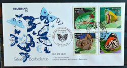 Envelope FDC 179 1979 Dia do Selo Inseto Borboleta CBC e CPD SP 1