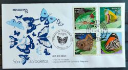 Envelope FDC 179 1979 Dia do Selo Inseto Borboleta CBC e CPD SP 3