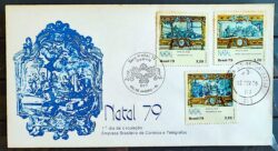 Envelope FDC 189 1979 Natal Religiao Arte CBC e CPD RJ
