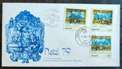 Envelope FDC 189 1979 Natal Religiao Arte CBC e CPD SP 2