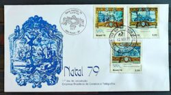 Envelope FDC 189 1979 Natal Religiao Arte CBC e CPD SP 3