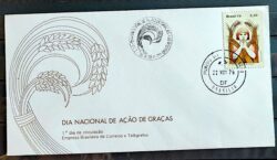 Envelope FDC 190 1979 Dia de Acao de Gracas Religiao CBC e CPD BSB