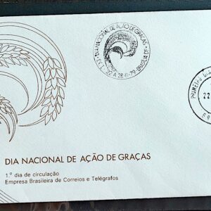 Envelope FDC 190 1979 Dia de Acao de Gracas Religiao CBC e CPD BSB