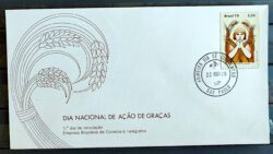 Envelope FDC 190 1979 Dia de Acao de Gracas Religiao CBC e CPD SP 1