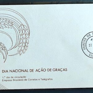 Envelope FDC 190 1979 Dia de Acao de Gracas Religiao CBC e CPD SP 1