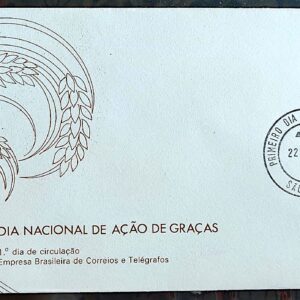 Envelope FDC 190 1979 Dia de Acao de Gracas Religiao CBC e CPD SP 2