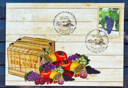 Maximo Postal Circuito das Frutas 2009 Cartao Postal Uva