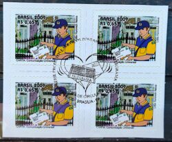 Selo Regular RHM 846 Servico Postal Carta Carteiro 2009 Quadra CBC Brasilia