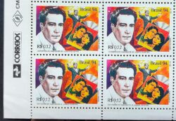 C 1913 Selo Vicente Celestino Musica 1994 Quadra Vinheta Correios