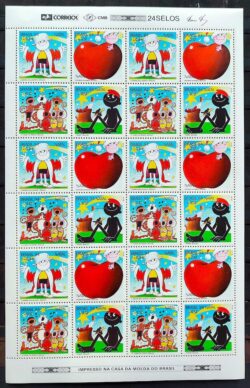 C 1928 Selo Ziraldo Menino Maluquinho Saci Perere Bichinho da Maca Natal Religiao 1994 Folha