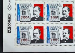 C 1933 Selo Louis Pasteur Biologia Saude 1995 Quadra Vinheta Correios