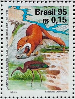 C 1963 Selo Lubrapex Ave Peixe Rio Tiete 1995