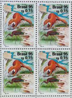 C 1963 Selo Lubrapex Ave Peixe Rio Tiete 1995 Quadra