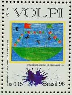 C 1988 Selo Centenario Alfredo Volpi Arte 1996