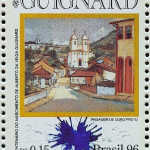 C 1989 Selo Centenario Alberto da Veiga Guignard Arte 1996