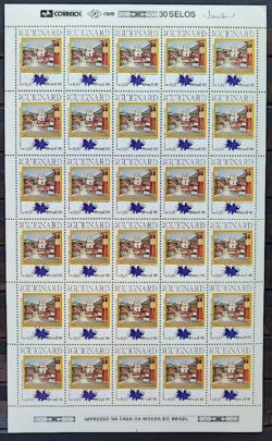 C 1989 Selo Centenario Alberto da Veiga Guignard Arte 1996 Folha