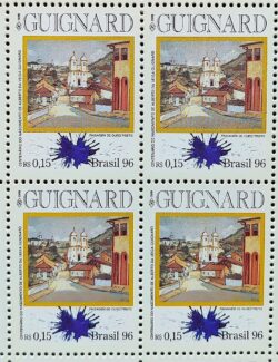 C 1989 Selo Centenario Alberto da Veiga Guignard Arte 1996 Quadra