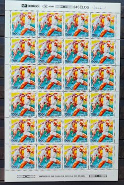 C 1996 Selo Centenario Olimpiada Atlanta 1996 Maratona Folha