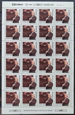 C 2006 Selo Centenario Carlos Gomes Musica 1996 Folha