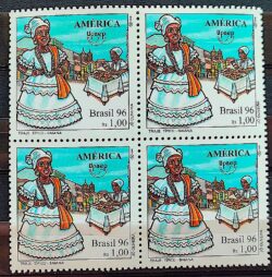 C 2019 Selo Upaep Trajes Tipicos Baiana Acaraje 1996 Quadra