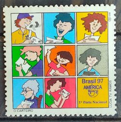 C 2023 Selo UPAEP Carteiro Servico Postal 1997