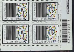 C 2026 Selo Alegria Alegria Arte Codigo de Barras 1997 Quadra Codigo de Barras