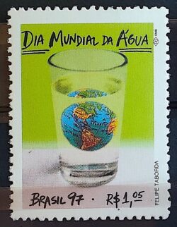 C 2027 Selo Dia Mundial da Agua Mapa 1997