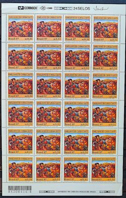 C 2042 Selo Emiliano Di Cavalcanti Ciganos Arte 1997 Folha