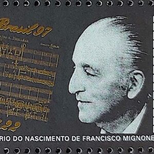 C 2048 Selo Compositores Brasileiros Piano Musica Francisco Mignone 1997