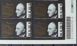 C 2048 Selo Compositores Brasileiros Piano Musica Francisco Mignone 1997 Quadra Codigo de Barras