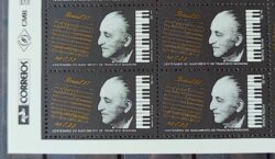 C 2048 Selo Compositores Brasileiros Piano Musica Francisco Mignone 1997 Quadra Vinheta Correios